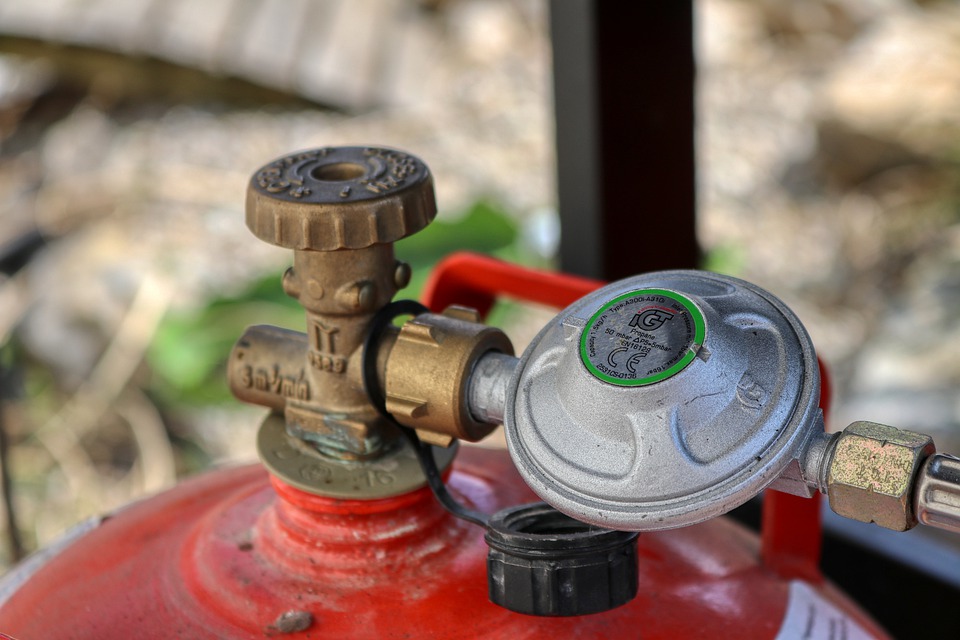 A photo of a gas bottle. Christmas fire safety tips from WA Fire